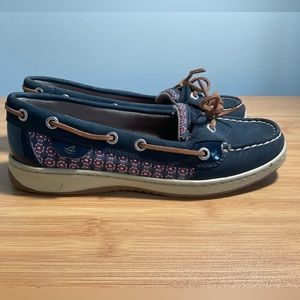 Women’s Sperry Top Sider Blue Lace Up Boat Shoe